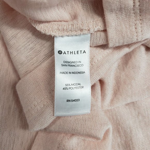 Athleta Womens Breezy Muscle Tank Top Sz XL Pink Scoop Neck - Picture 5 of 6